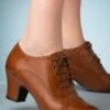 40s Fly Shoe Booties In Brandy -King Louie Shop 204814 Miz Mooz 39052 Boots Brandy 40s 08042021 003W category