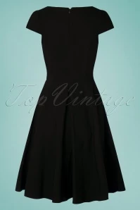 Vixen 50s Connie Swing Dress In Black 6 Vixen 50s Connie Swing Dress In Black - Image 4