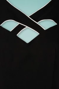 Vixen 50s Connie Swing Dress In Black 7 Vixen 50s Connie Swing Dress In Black - Image 5