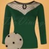50s Evita Evening Top In Green -King Louie Shop 205952 Banned 38733 Top Green Polkadots 20210906 004Z category