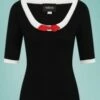 50s Freya Knitted Top In Black And Red -King Louie Shop 206756 Collectif 39681 Freya Knitted Top Black20210914 020LW category