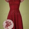 Vixen 50s Melody Lace Occasion Dress In Burgundy 1 Vixen 50s Melody Lace Occasion Dress In Burgundy -King Louie Shop 206949 Vixen 39183 dress red seethrough210915 009Z category