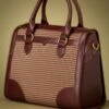 50s Uptown Girl Handbag In Wine And Brown Tartan 1 50s Uptown Girl Handbag In Wine And Brown Tartan -King Louie Shop 209171 Banned 38951 Brown Bag Beige 10142021 000009 category