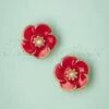 50s Small Rose Earstuds In Lipstick Red -King Louie Shop 209424 Lovely 39925 Small Rose Red Pink Gold Earring 10182021 000004 W category