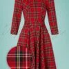 50s Evie Tartan Swing Dress In Red -King Louie Shop 209862 hearts roses 39454 dress red 221021 006Z category