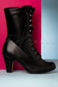 40s Claire Boots In Black 6 40s Claire Boots In Black - Image 4