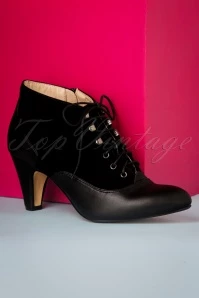 50s Izzy Shoe Booties In Black