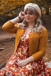 50s Jennie Cardigan In Bronze