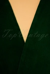 50s Velvet Hair Scarf In Green 4 50s Velvet Hair Scarf In Green - Image 2
