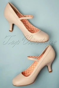 50s Bettie Pumps In Nude 6 50s Bettie Pumps In Nude - Image 4