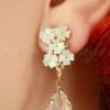 50s Teardrop From A Flower Earrings In White -King Louie Shop 213274 Glamfemme 41692 Teardrop Flower Earrings White 20210121 041M W category