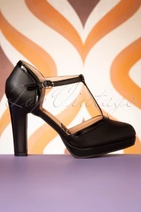 50s Country Rose Heels In Black 6 50s Country Rose Heels In Black - Image 4