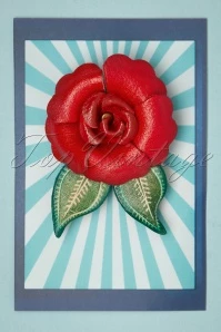 60s Primrose Brooch In Red