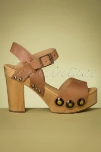 70s Carmen Clogs In Whisky Brown 6 70s Carmen Clogs In Whisky Brown - Image 4
