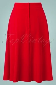 50s My Summer Staple Swing Skirt In Red 5 50s My Summer Staple Swing Skirt In Red - Image 3
