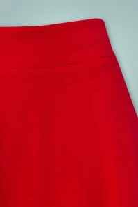 50s My Summer Staple Swing Skirt In Red 6 50s My Summer Staple Swing Skirt In Red - Image 4