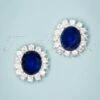 Lady Diana Earstuds In Sapphire Blue -King Louie Shop 216074 Lovely 42773 Earrings Sapphire Blue Silver 220302 013 W category