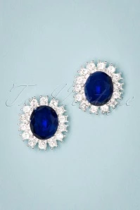 Lady Diana Earstuds In Sapphire Blue 3 Lady Diana Earstuds In Sapphire Blue