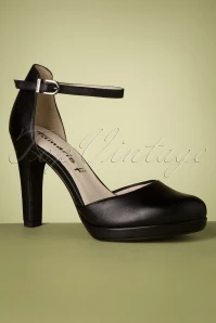 Tamaris 50s Gia Pumps In Black 3 Tamaris 50s Gia Pumps In Black
