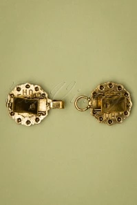 20s Vest Clips In Gold And Red 5 20s Vest Clips In Gold And Red - Image 3