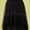 50s Mendy Mesh Layer Skirt In Black