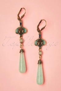 20s Avent Earrings In Blue