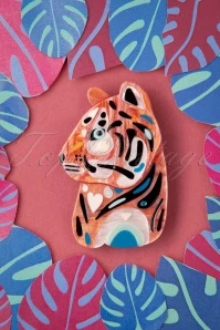 The Tranquil Tiger Brooch