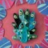 The Picturesque Peacock Brooch -King Louie Shop 223503 Erstwilder 44048 Brooch Picturesque Peacock 07062022 601W category