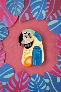 The Maverick Macaw Brooch