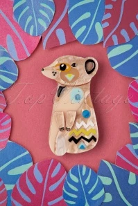 The Masterful Meerkat Brooch