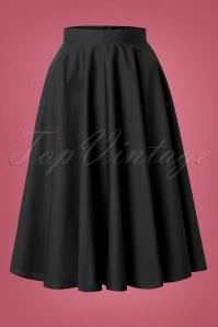 Bunny 50s Paula Swing Skirt In Black