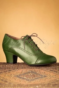 40s Fly Shoe Booties In Kiwi 3 40s Fly Shoe Booties In Kiwi