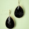 50s Lavina Stone Drop Earrings In Black -King Louie Shop 224323 Glamfemme 44418 Earrings Black Gold 220726 604 W category