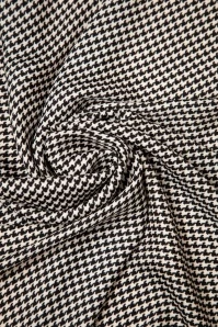50s Calliope Silky Scarf In Black And White 5 50s Calliope Silky Scarf In Black And White - Image 3