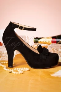 20s Angie Aveline Suede Pumps In Black 7 20s Angie Aveline Suede Pumps In Black - Image 5