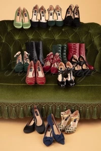 20s Angie Aveline Suede Pumps In Black 9 20s Angie Aveline Suede Pumps In Black - Image 7