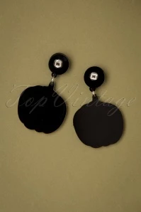 50s Pumpkin Earrings In Orange 5 50s Pumpkin Earrings In Orange - Image 3