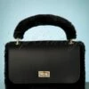 50s Hepburn Bag In Black -King Louie Shop 225480 Amici 43452 Faux Fur Bag Black 20220810 0003 W category