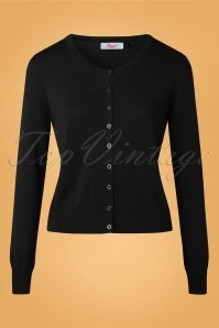 50s Winter Storm Cardigan In Black