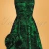 Vixen 50s Deco Peacock Swing Dress In Dark Green -King Louie Shop 226266 Vixen 42724 Deco peacock Flare Dress 20220512 602 Z category