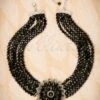 50s Audrey Jet Flower Necklace In Black And Silver -King Louie Shop 226327 Lovely Audrey Necklace 300 10 20032 10032016 012W category