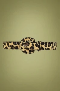 50s Sara Belt In Leopard