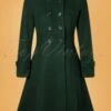 Vixen 60s Daria Double Breasted Coat In Peacoat Green 1 Vixen 60s Daria Double Breasted Coat In Peacoat Green -King Louie Shop 228198 Vixen 42706 Jacket Green Buttondown 09082022 602W category
