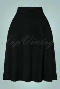 50s Etta Swing Skirt In Black