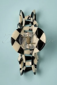 Check Me Out Hair Claw In Black And Ivory 4 Check Me Out Hair Claw In Black And Ivory - Image 2