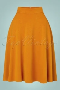 50s Etta Swing Skirt In Cognac