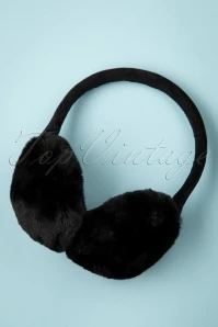 50s Hepburn Earmuff In Black