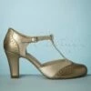 20s Gatsby T-Strap Pumps In Bronze And Gold 1 20s Gatsby T-Strap Pumps In Bronze And Gold -King Louie Shop 232115 Chelsea Crew 45123 Shoes Heels Gold Beige Metallic 221019 502 W category
