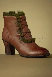 40s Galleria Ankle Booties In Tan