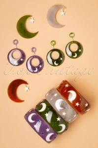 TopVintage Exclusive ~ 50s Wide Pumpkin Bangle In Orange 5 TopVintage Exclusive ~ 50s Wide Pumpkin Bangle In Orange - Image 3